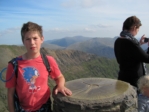 Will at the topograph where the trigpoint once stood